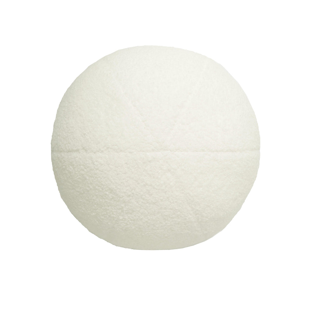 Boba Vegan Shearling Ball Throw Pillow (9"-14")