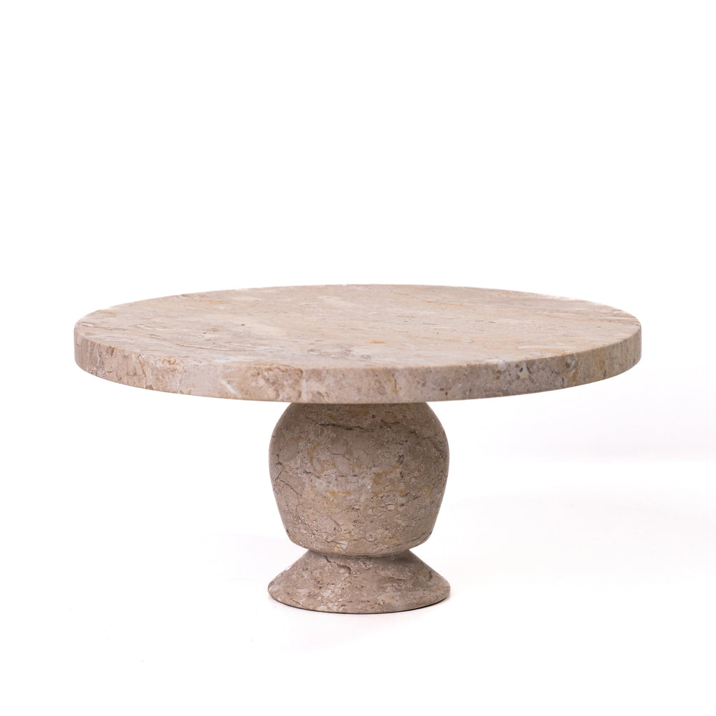 Natural Travertine Cake Stand