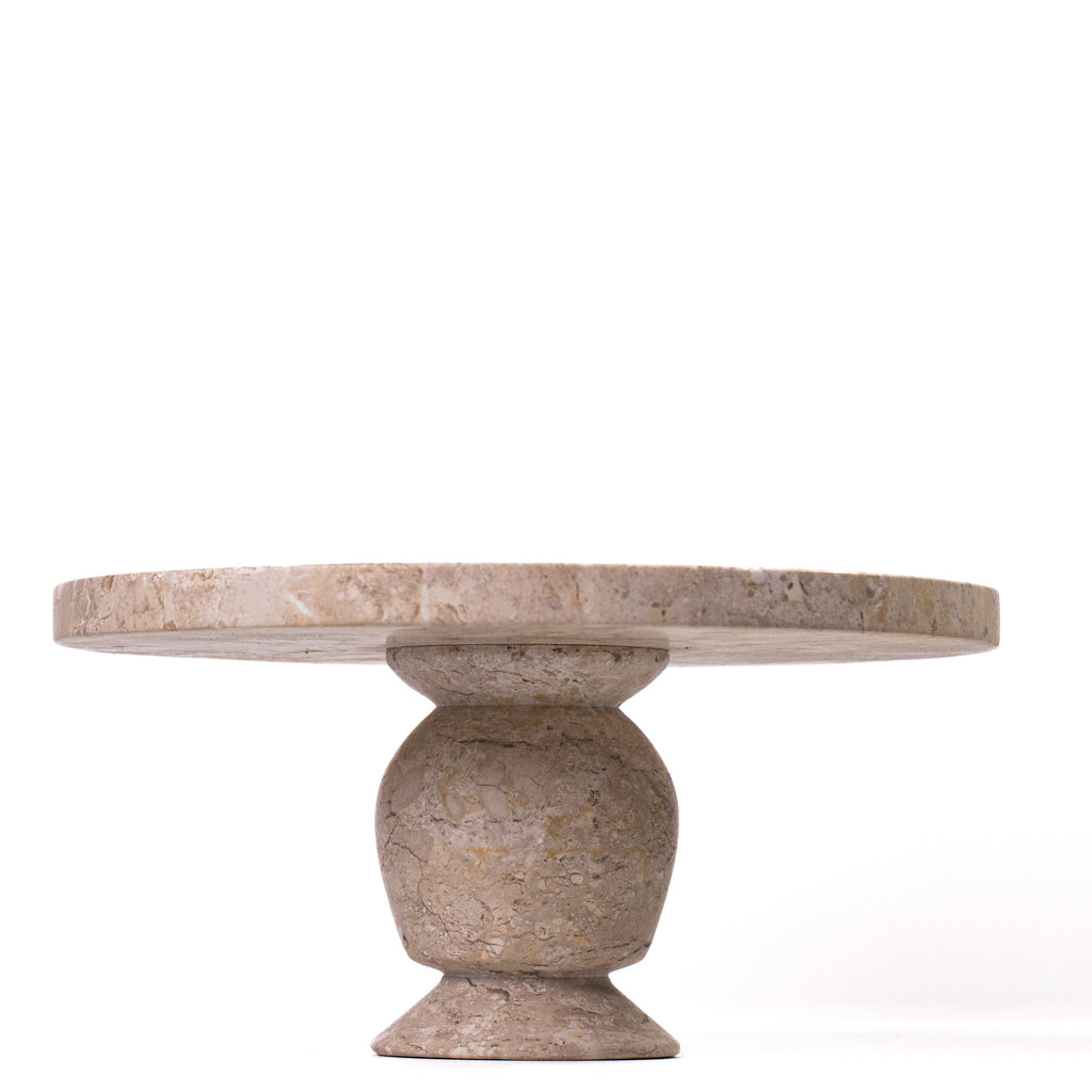 Natural Travertine Cake Stand