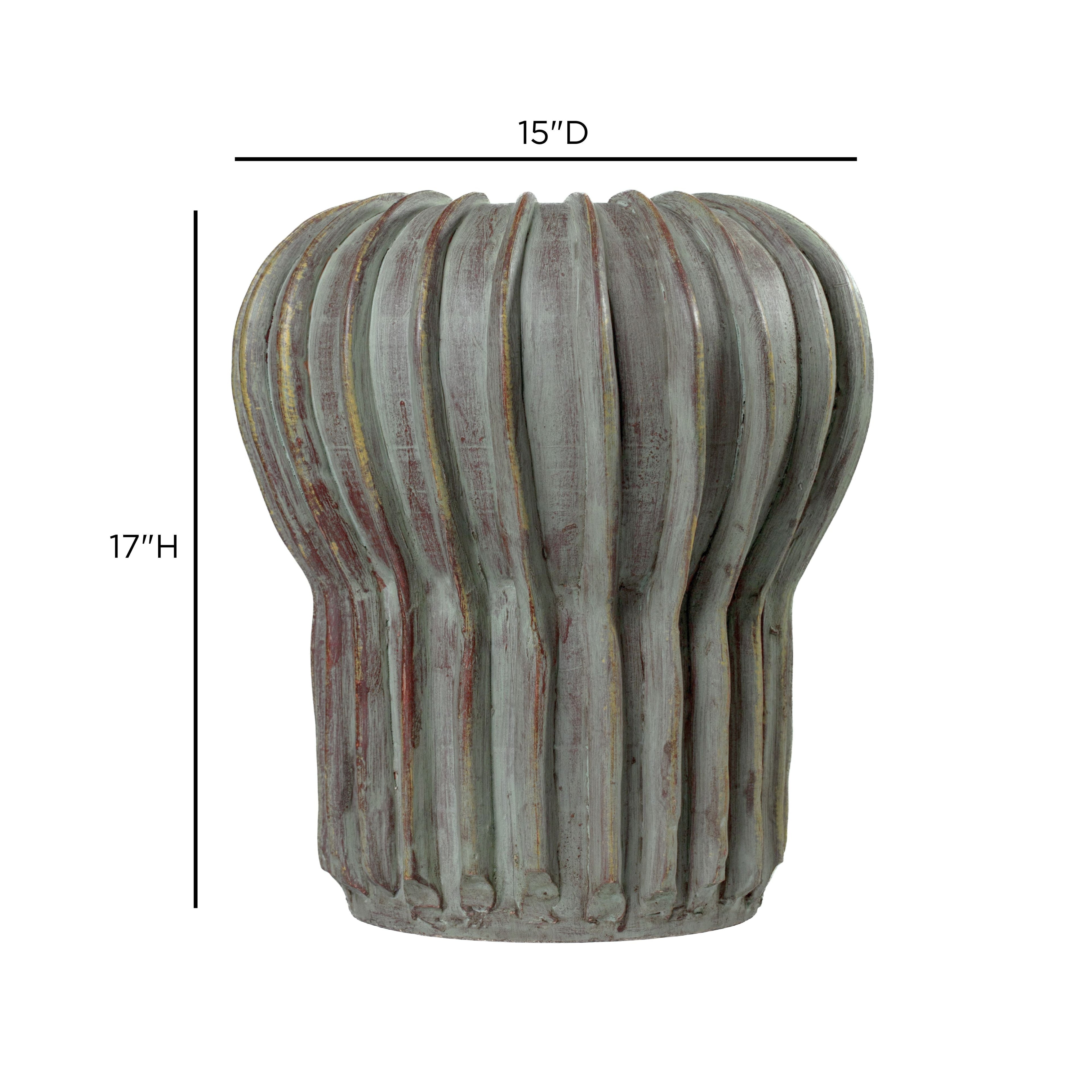 Visha Grey Green Terracotta Decorative Vase
