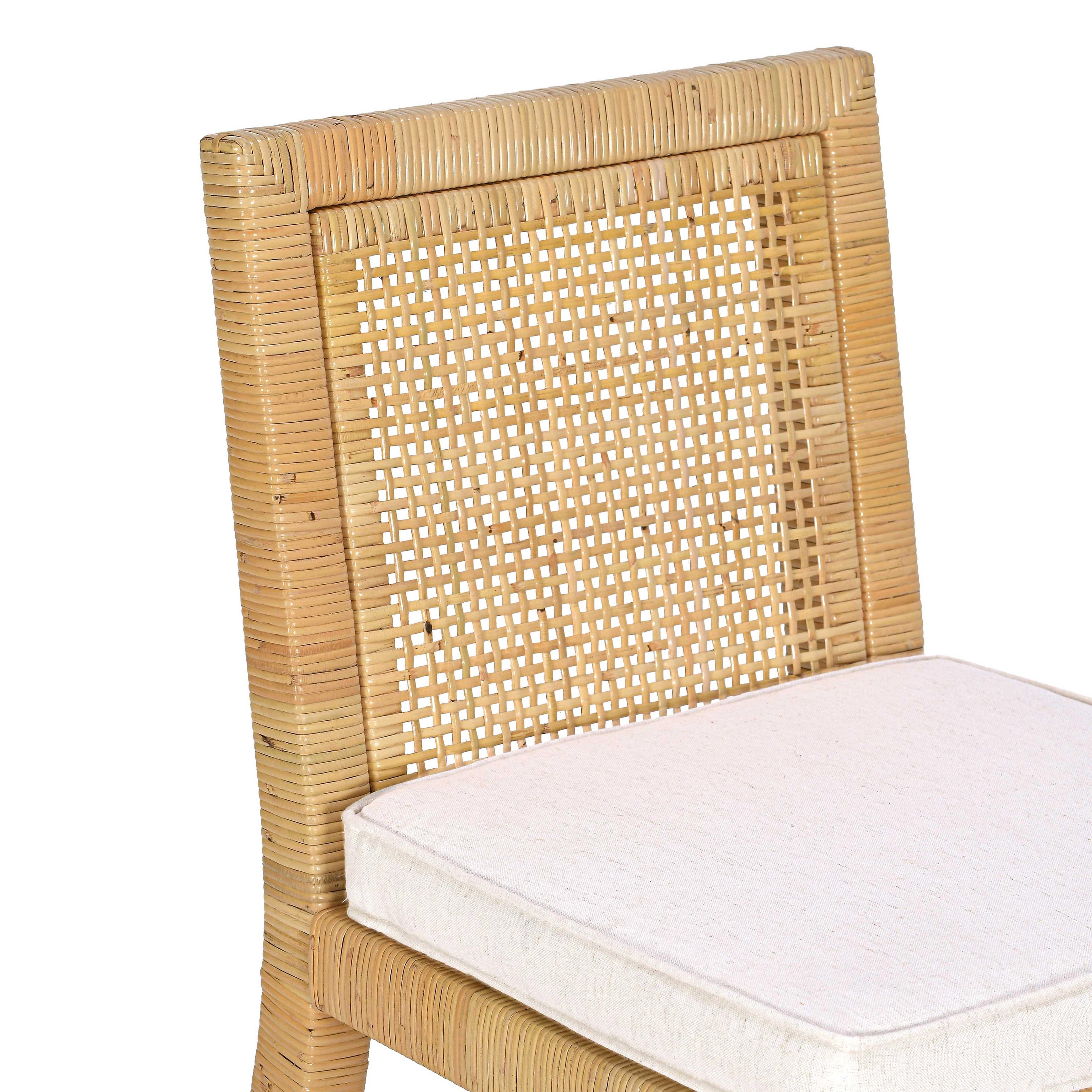 Amara Cream Contract-Grade Linen Dining Chair