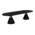 Rishi 120" Rope Oval Dining Table — Black null