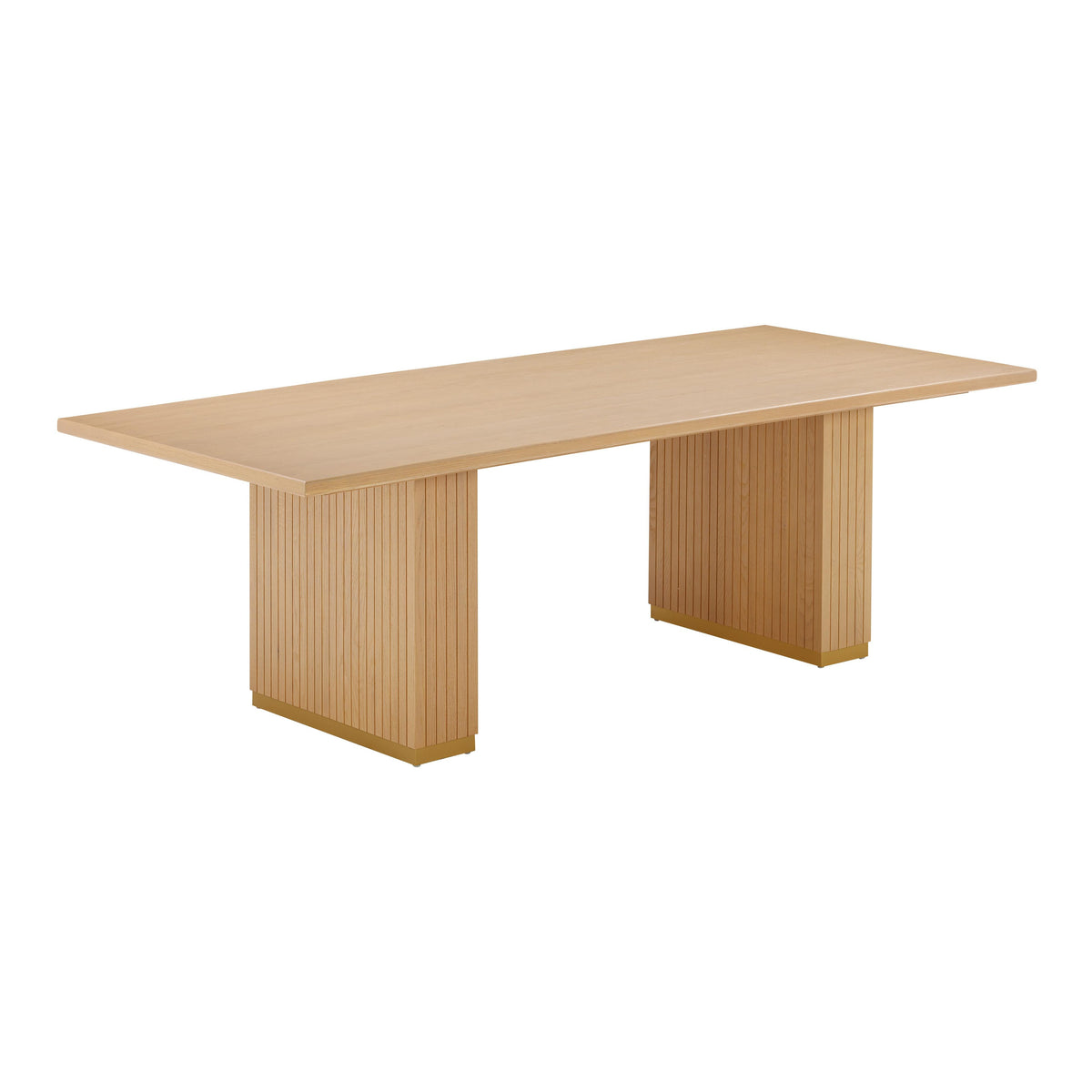 Chelsea 96" Oak Wood Rectangular Dining Table — Natural null