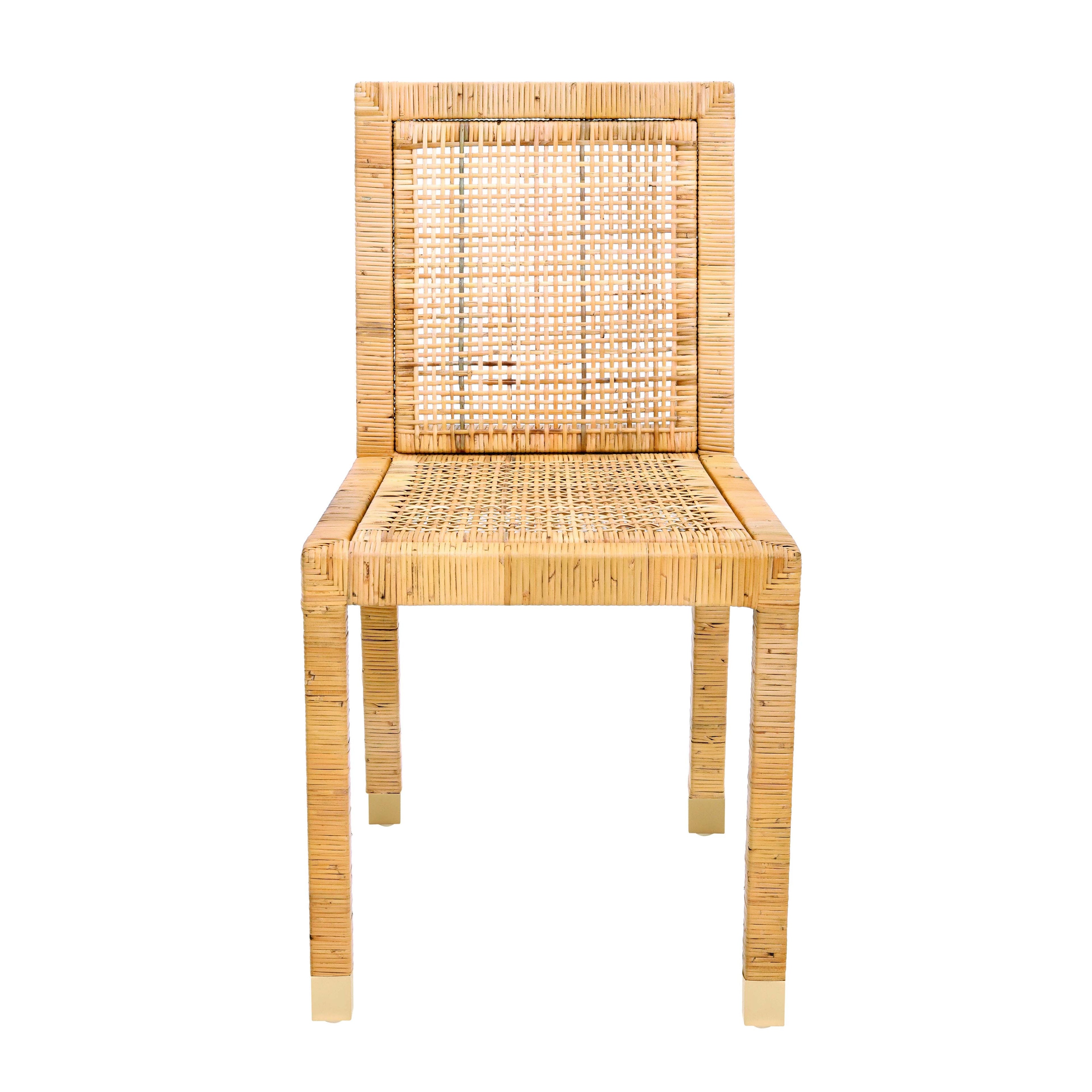 Amara Rattan Performance Fabric Dining Chair