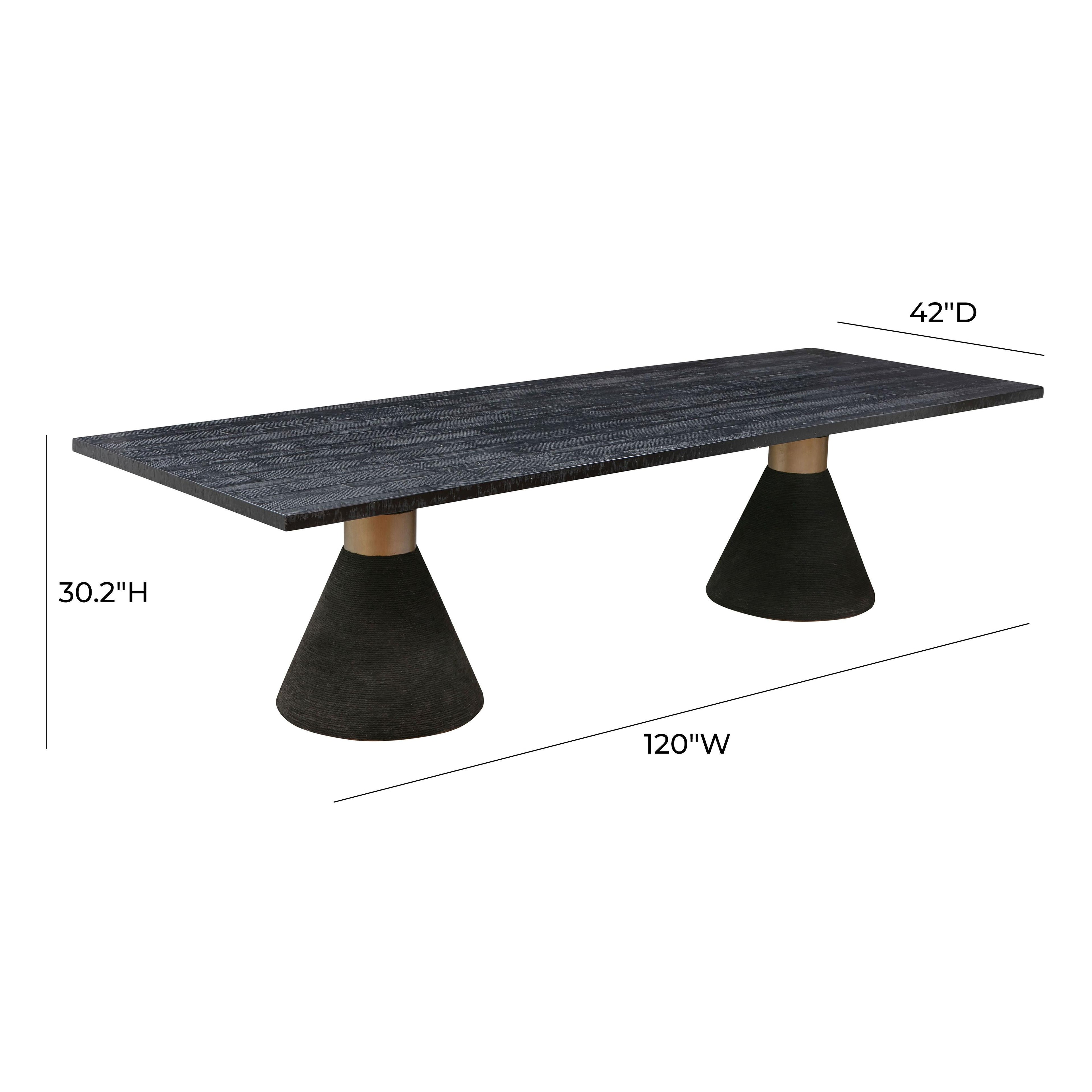 Rishi 120" Rope Rectangular Dining Table