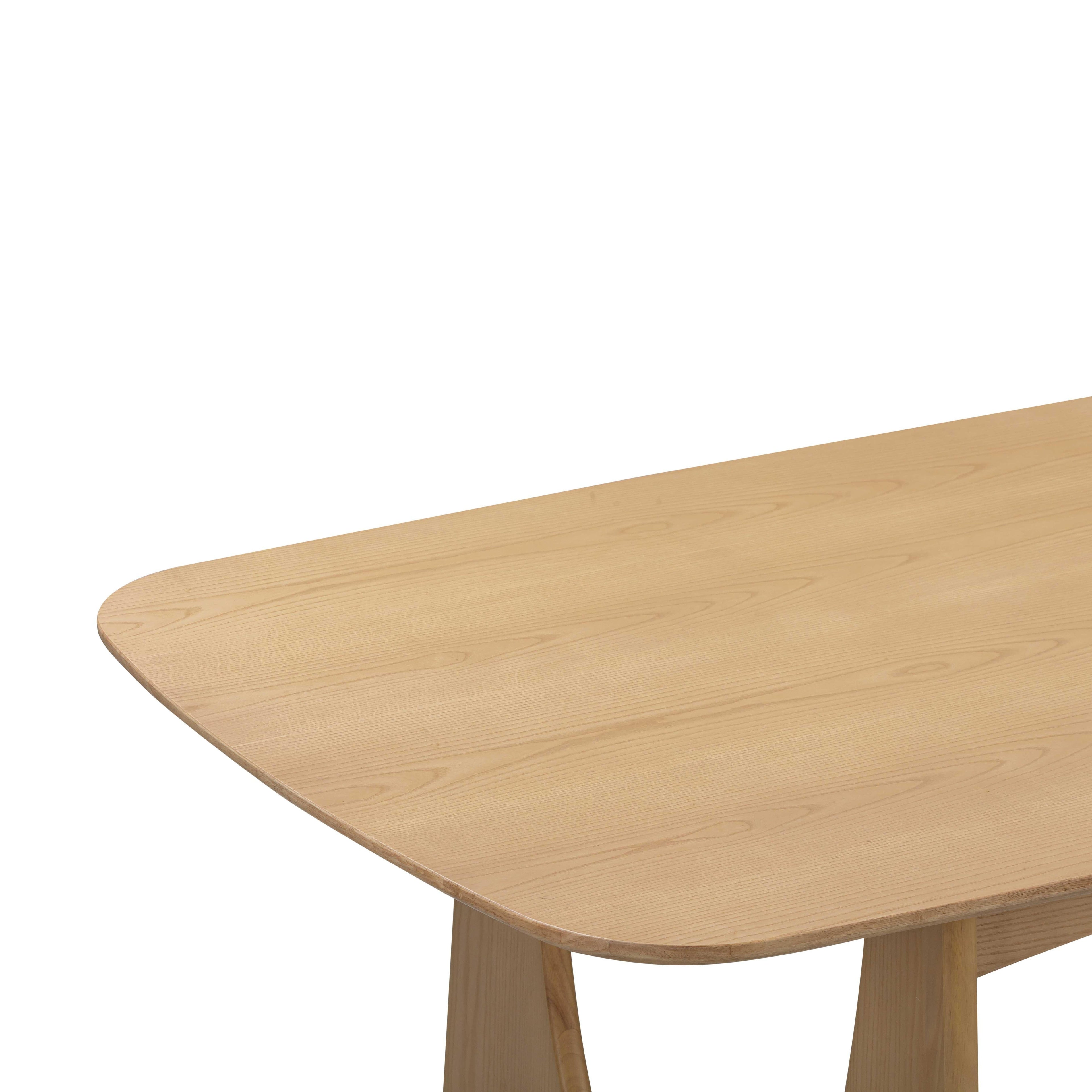 Cybill Natural Ash Rectangular Dining Table (79"-94")