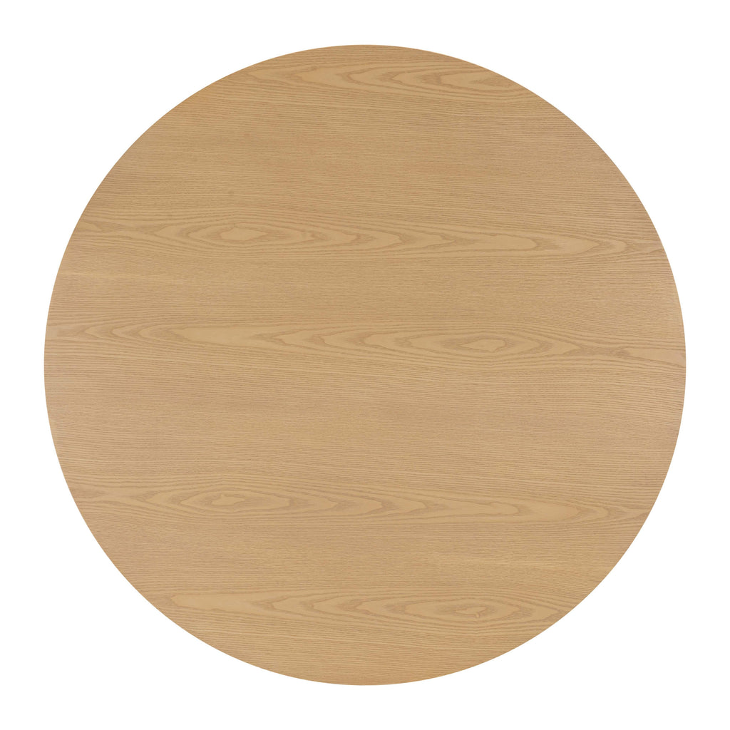 Akiba 47" Natural Ash &amp; Rattan Round Dining Table