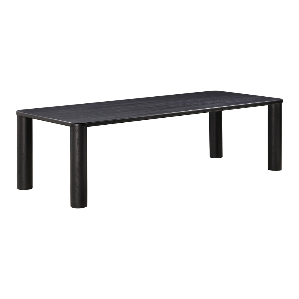 Akola 106" Oak Rectangular Dining Table — Black null