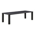 Akola 106" Oak Rectangular Dining Table — Black null