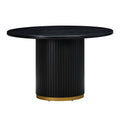Chelsea 47" Oak Wood Round Dining Table