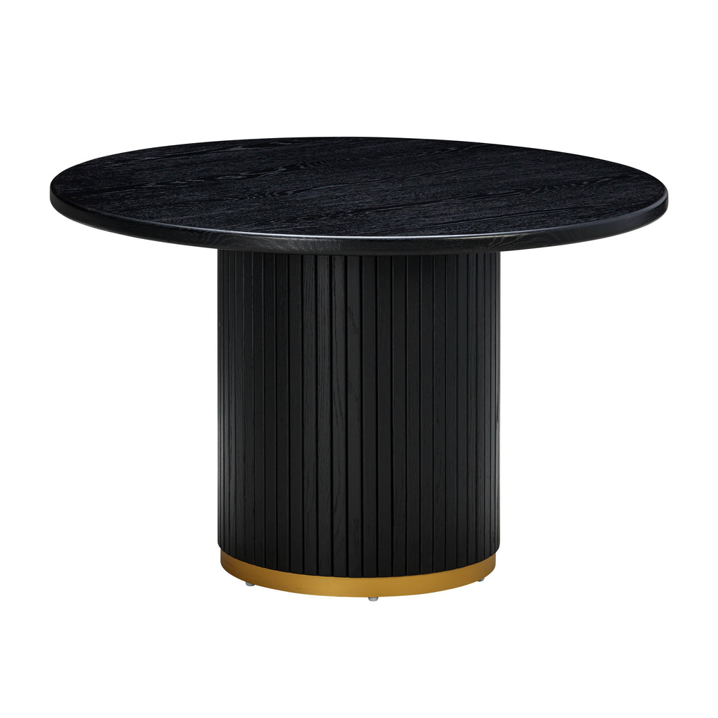 Chelsea 47" Oak Wood Round Dining Table