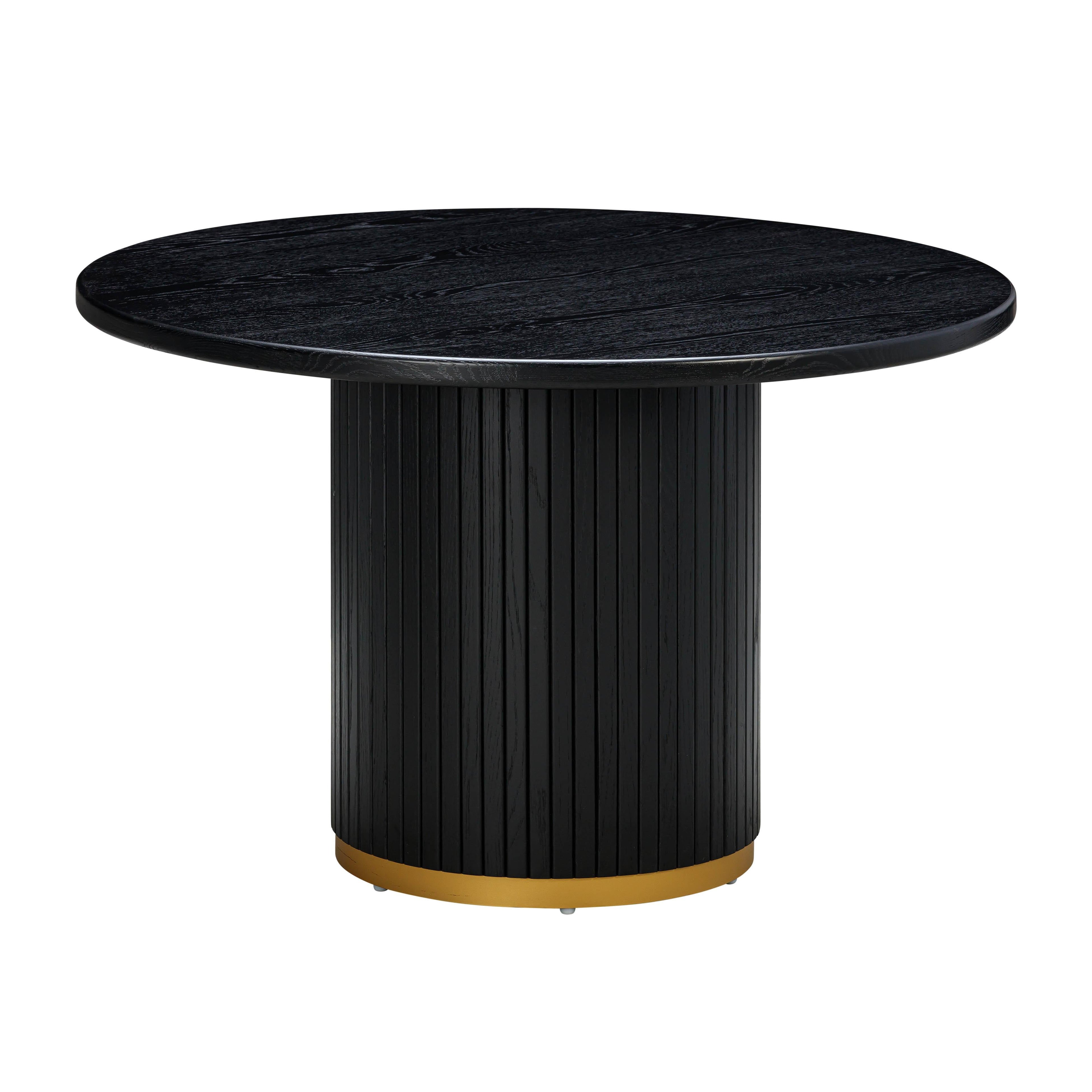 Chelsea 47" Oak Wood Round Dining Table