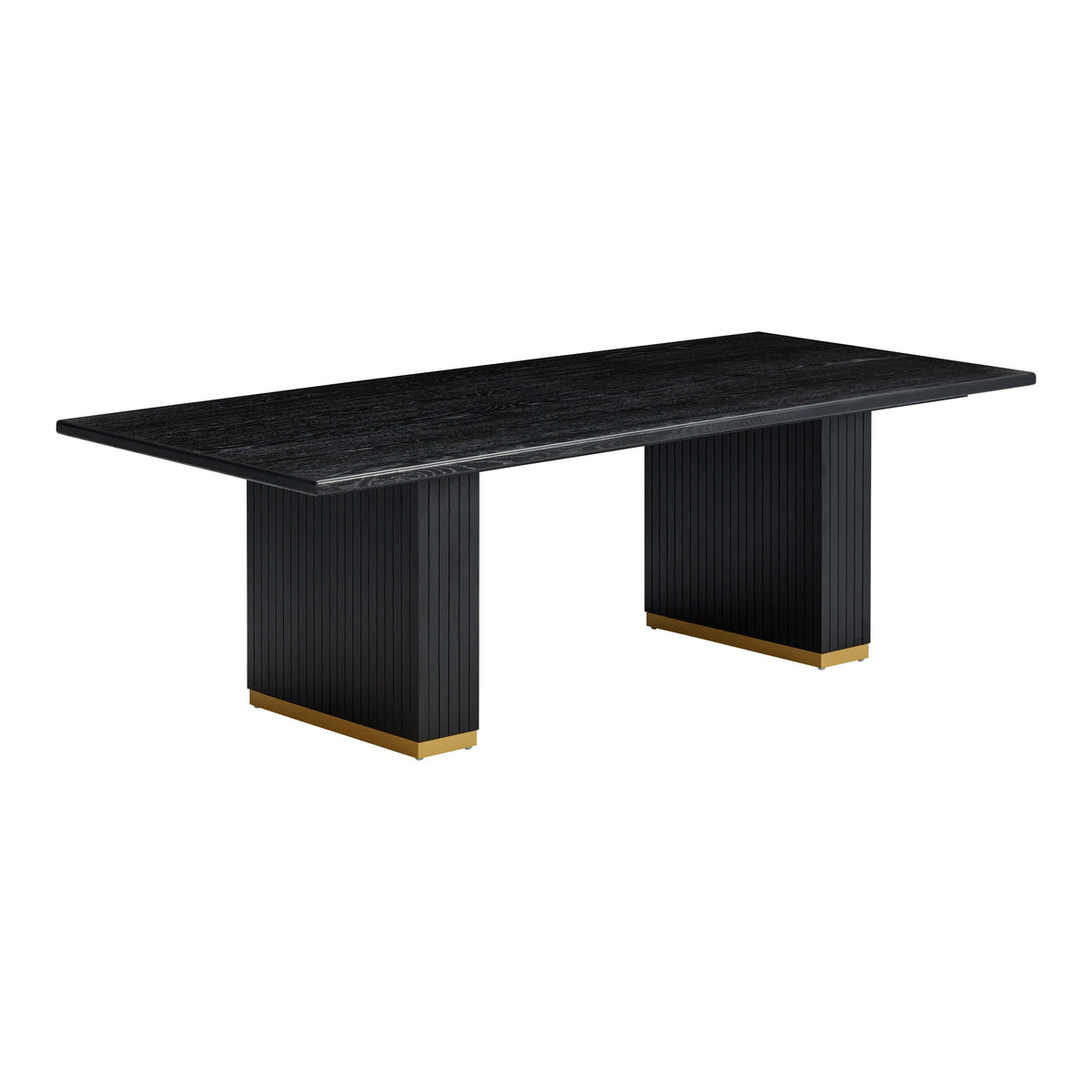 Chelsea 96" Oak Wood Rectangular Dining Table — Black null