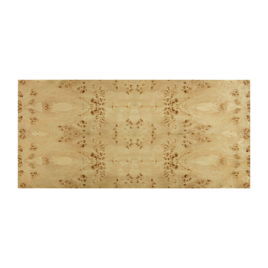 Brandyss 90" Natural Burl Rectangular Dining Table