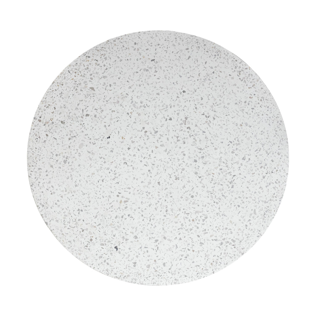 Parcino 47" Faux Terrazzo Concrete Indoor/Outdoor Round Dining Table