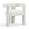Sloane Bone White Upcycled Performance Fabric Accent Chair