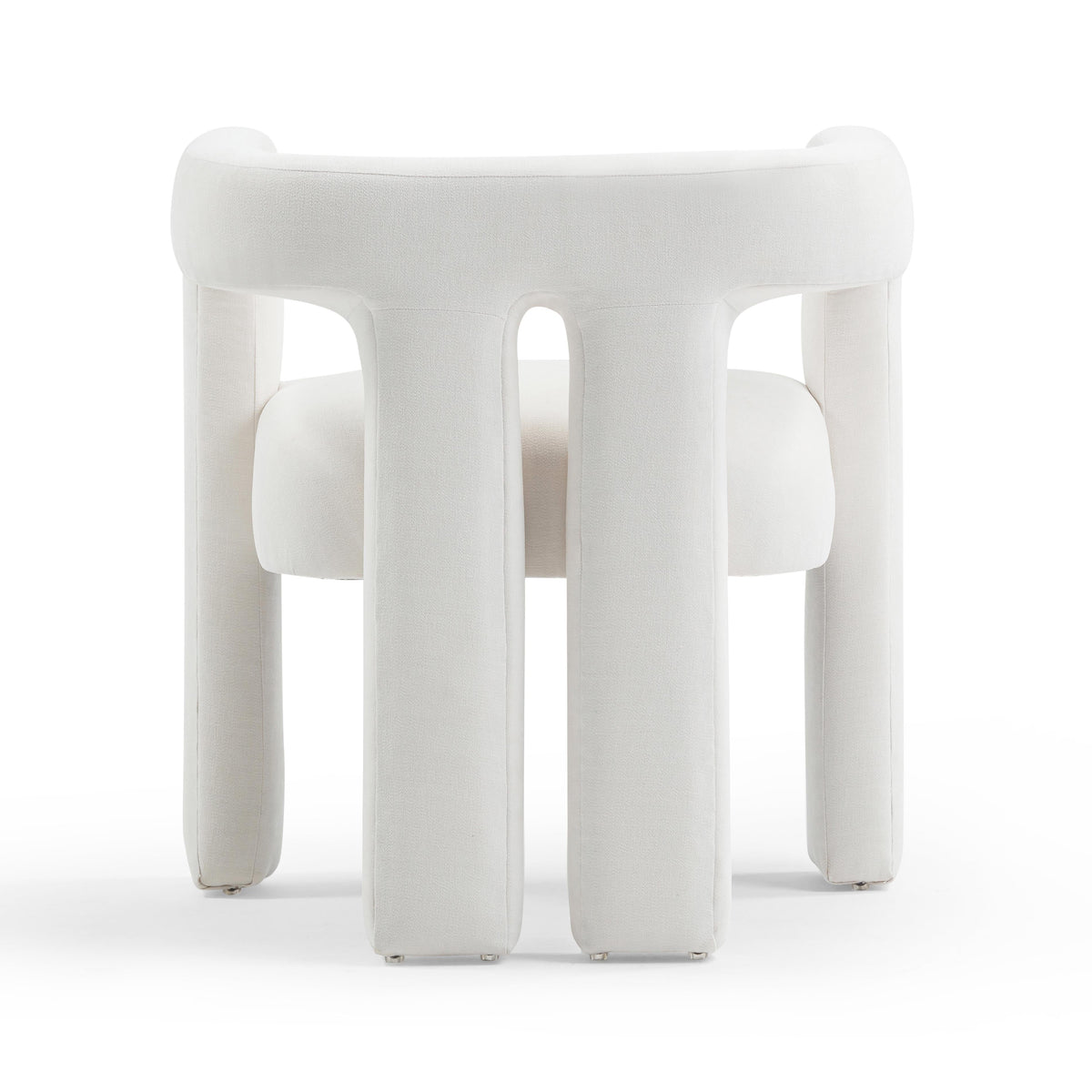 Sloane Bone White Upcycled Performance Fabric Accent Chair