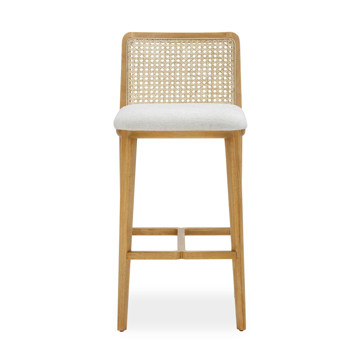 Gerri Performance Tweed and Rattan Counter Stool