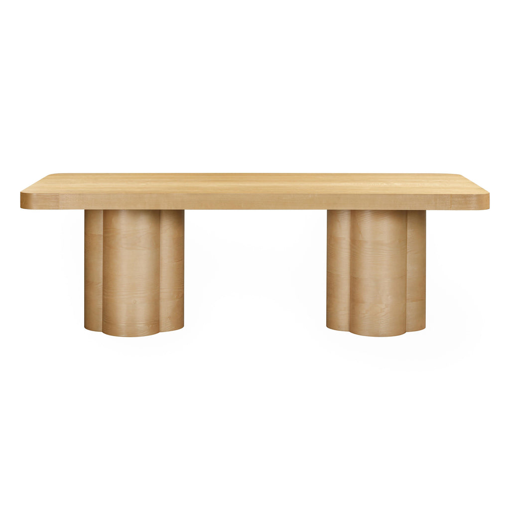 Bambi 90" Ash Rectangular Dining Table — Natural null