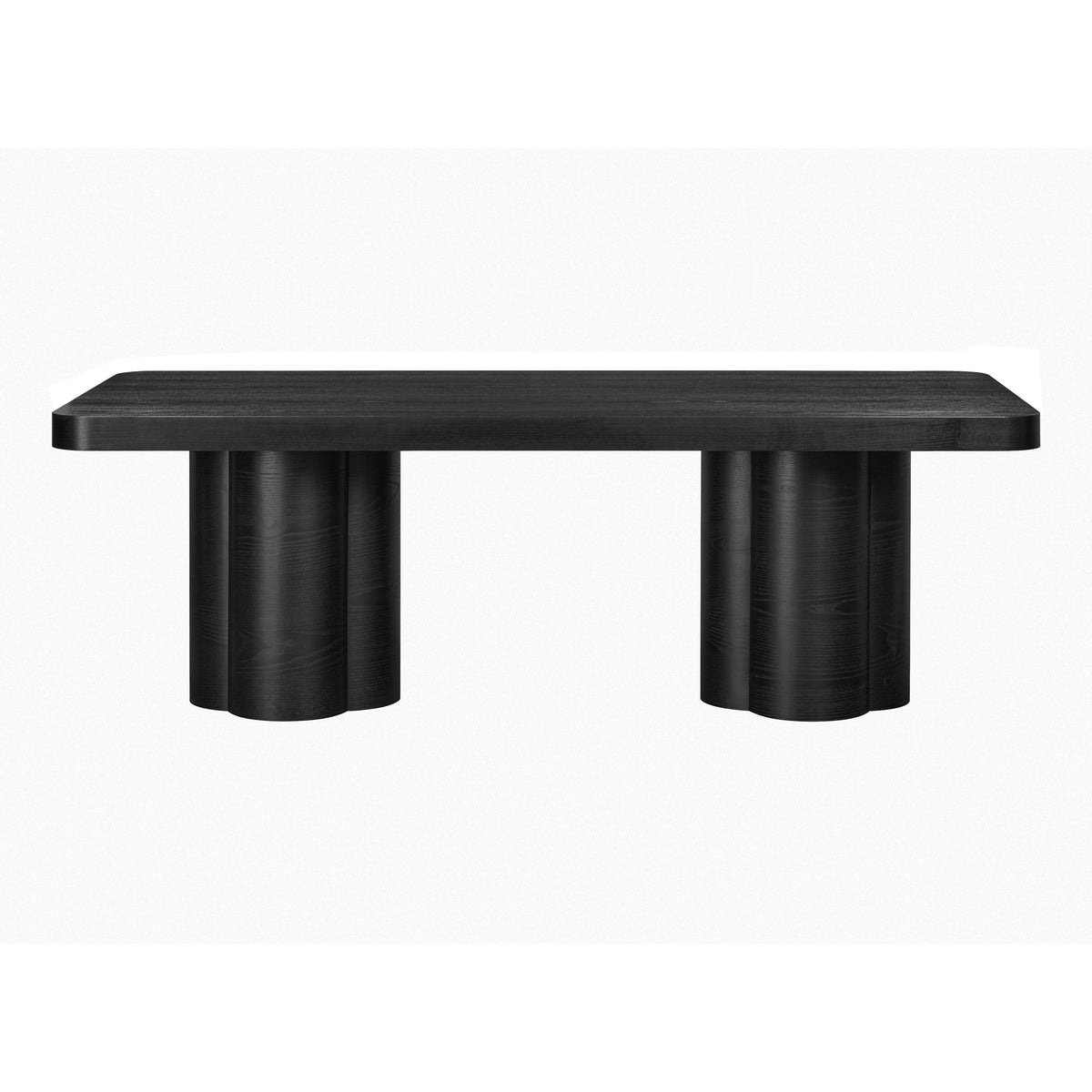 Bambi 90" Ash Rectangular Dining Table — Black null