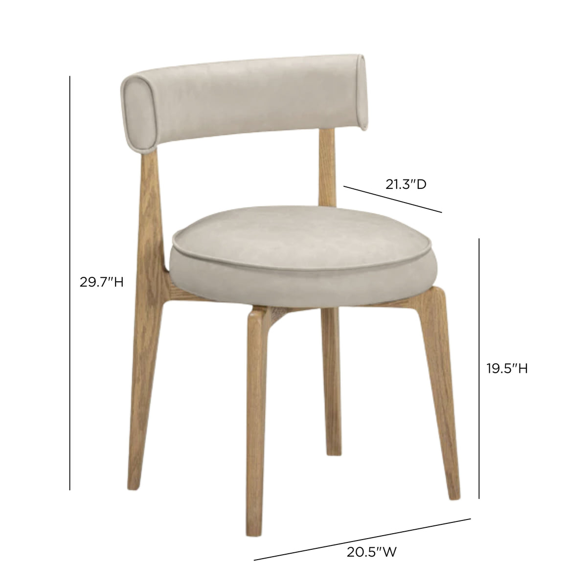 Nikita Performance Vegan Leather Dining Chair