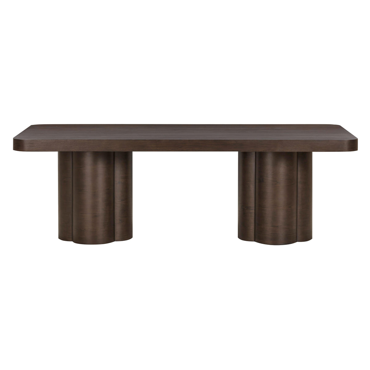 Bambi 90" Ash Rectangular Dining Table — Dark Brown null