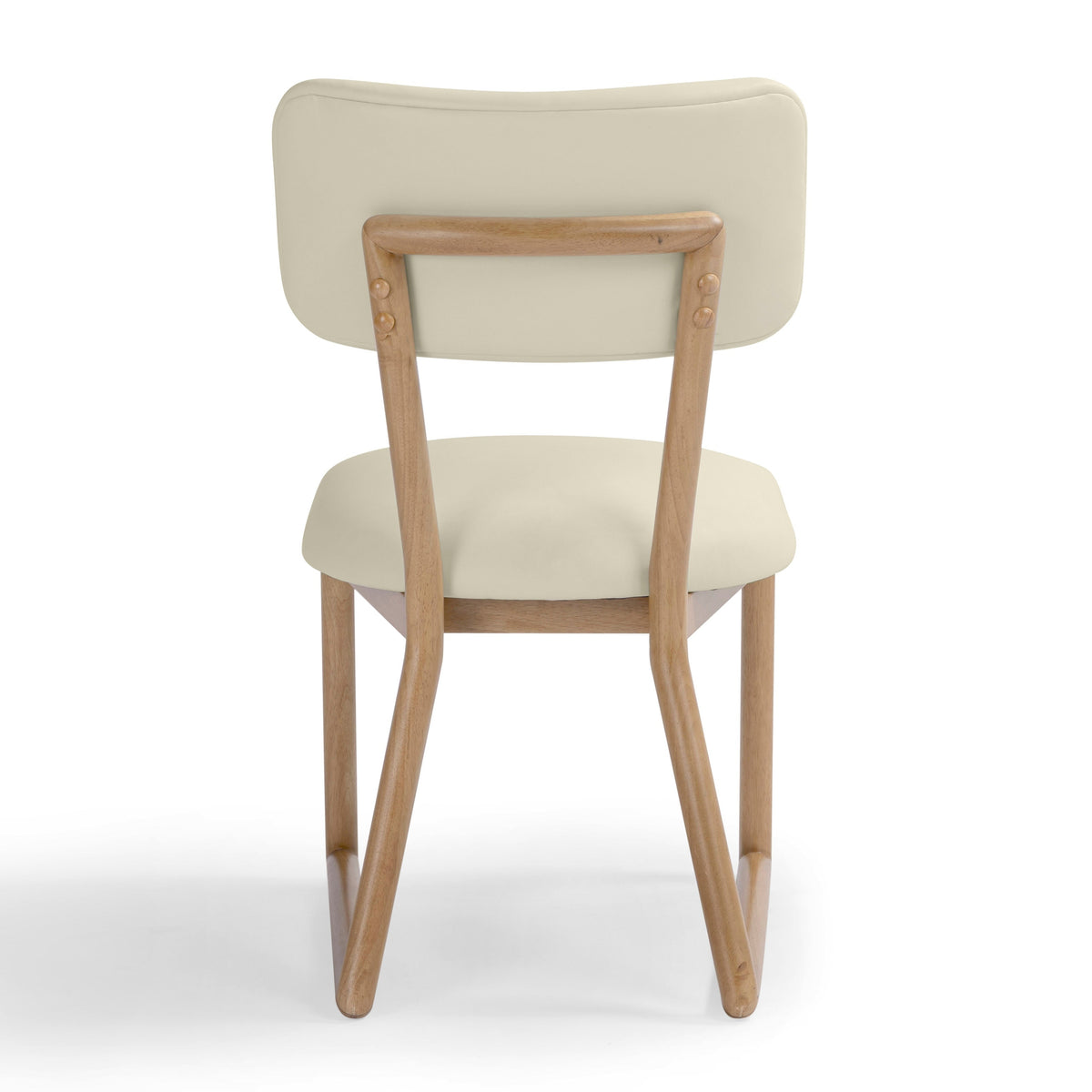 Bobbie Cream Contract-Grade Vegan Leather Dining Chair