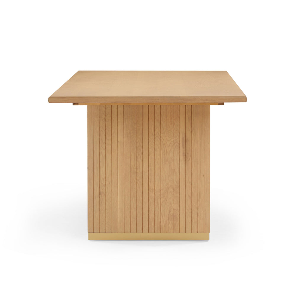 Chelsea 79" Natural Oak Wood Rectangular Dining Table