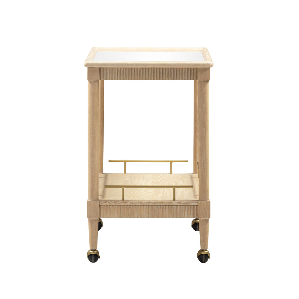 Slosh 37" Natural Ash Bar Cart