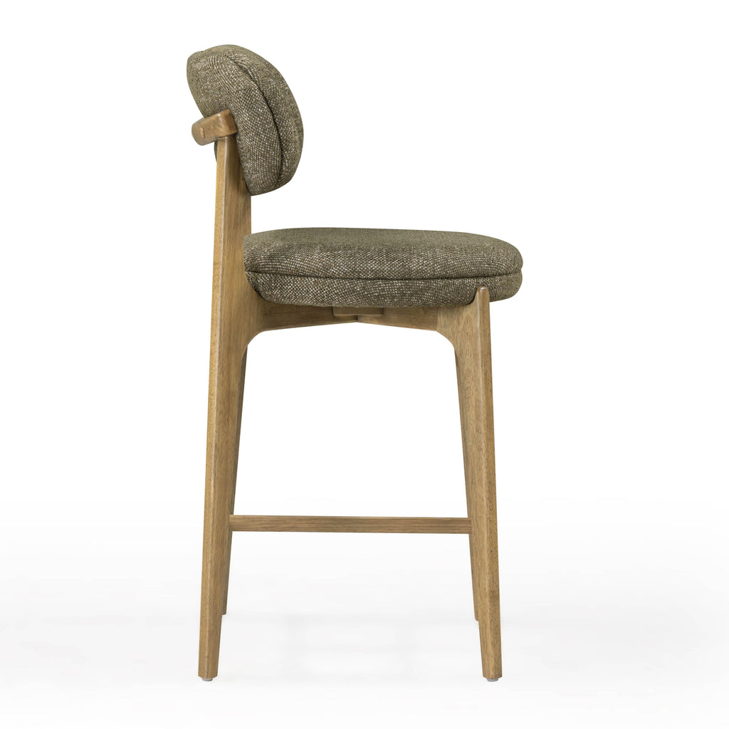 Carnation Performance Fabric Counter Stool