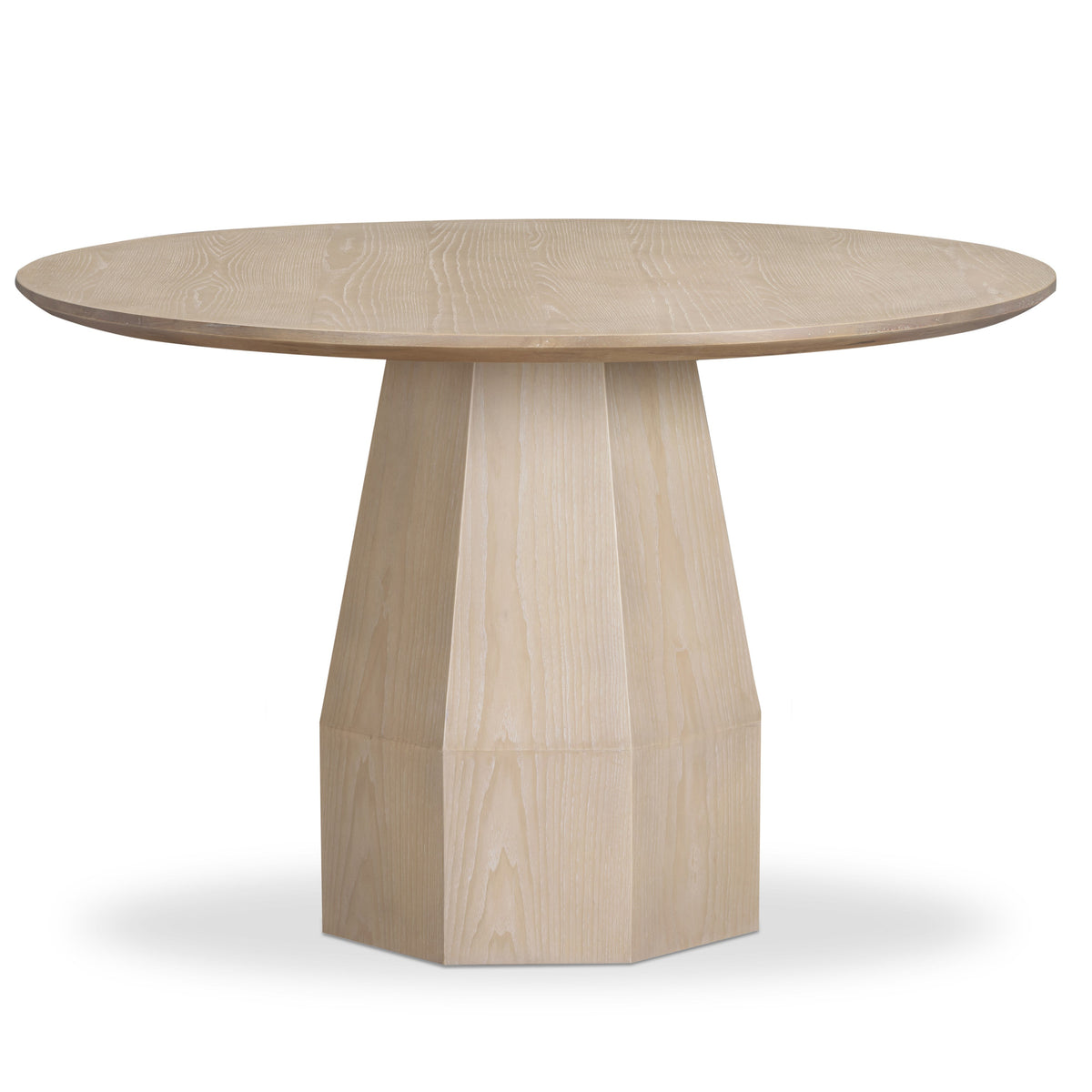 Brocha 48'' Ash Wood Round Dining Table — Driftwood null
