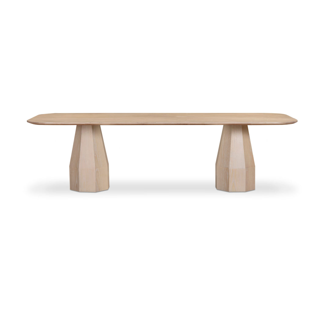 Brocha 106" Ash Wood Rectangular Dining Table — Driftwood null