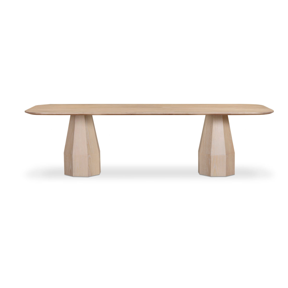Brocha 106" Ash Wood Rectangular Dining Table — Driftwood null