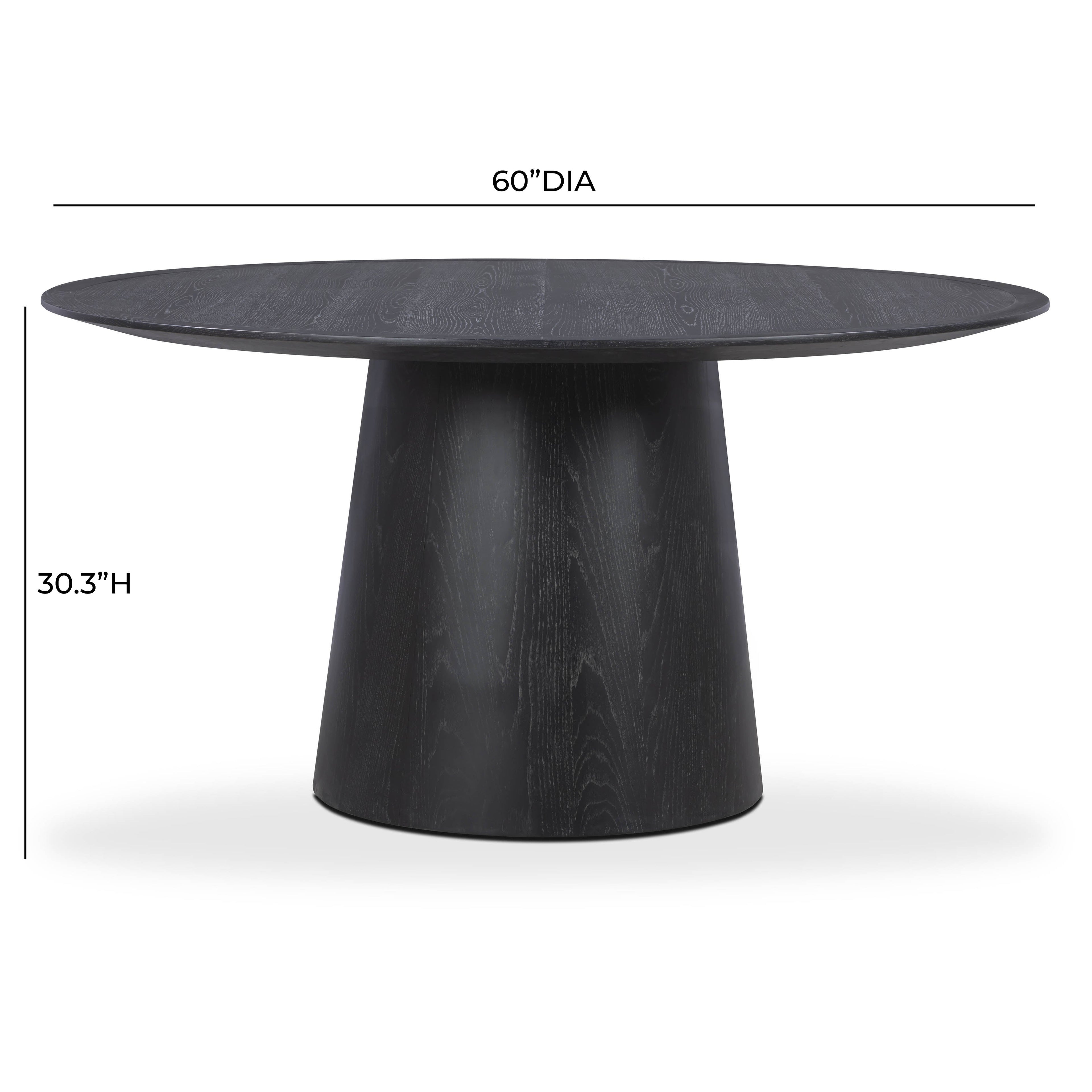 Sahara Round Oak Dining Table (41"-60")