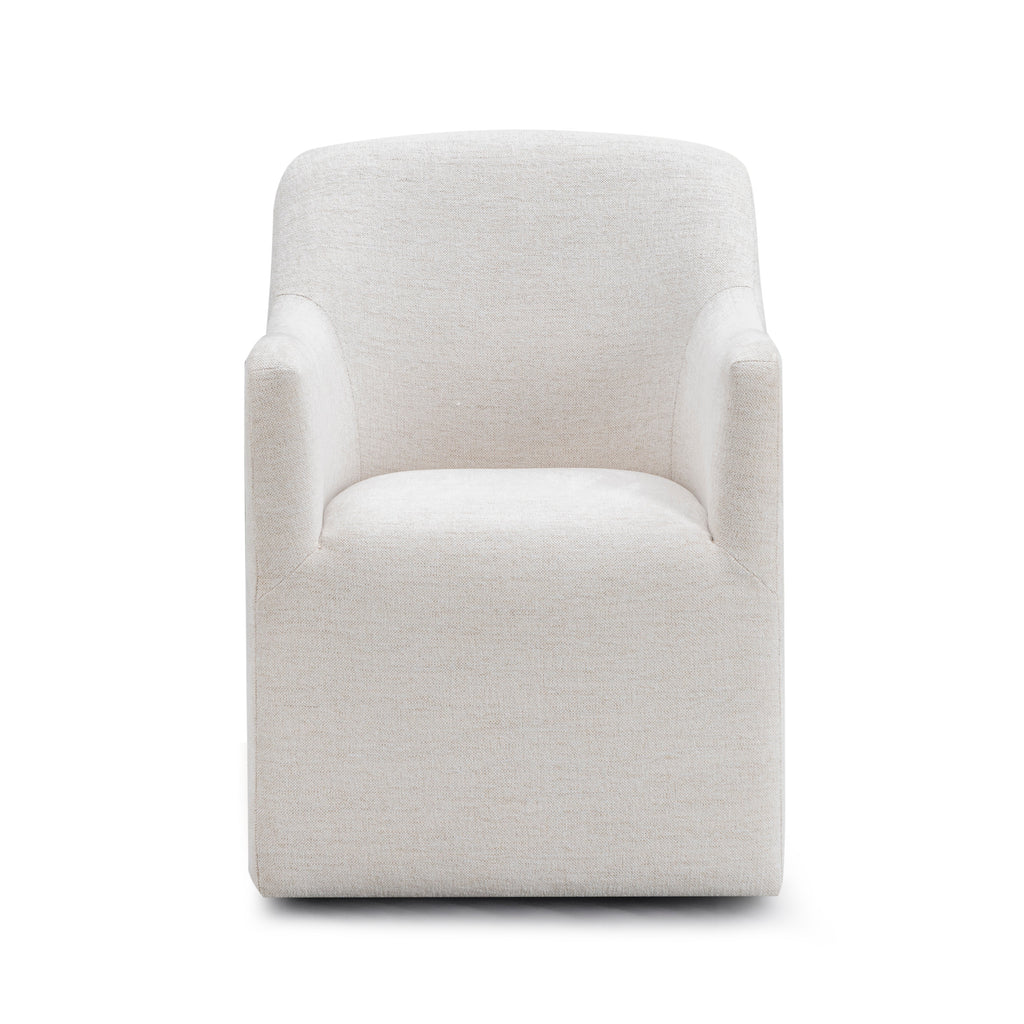 Helena Tall Textured Weave Performance Fabric Dining Chair