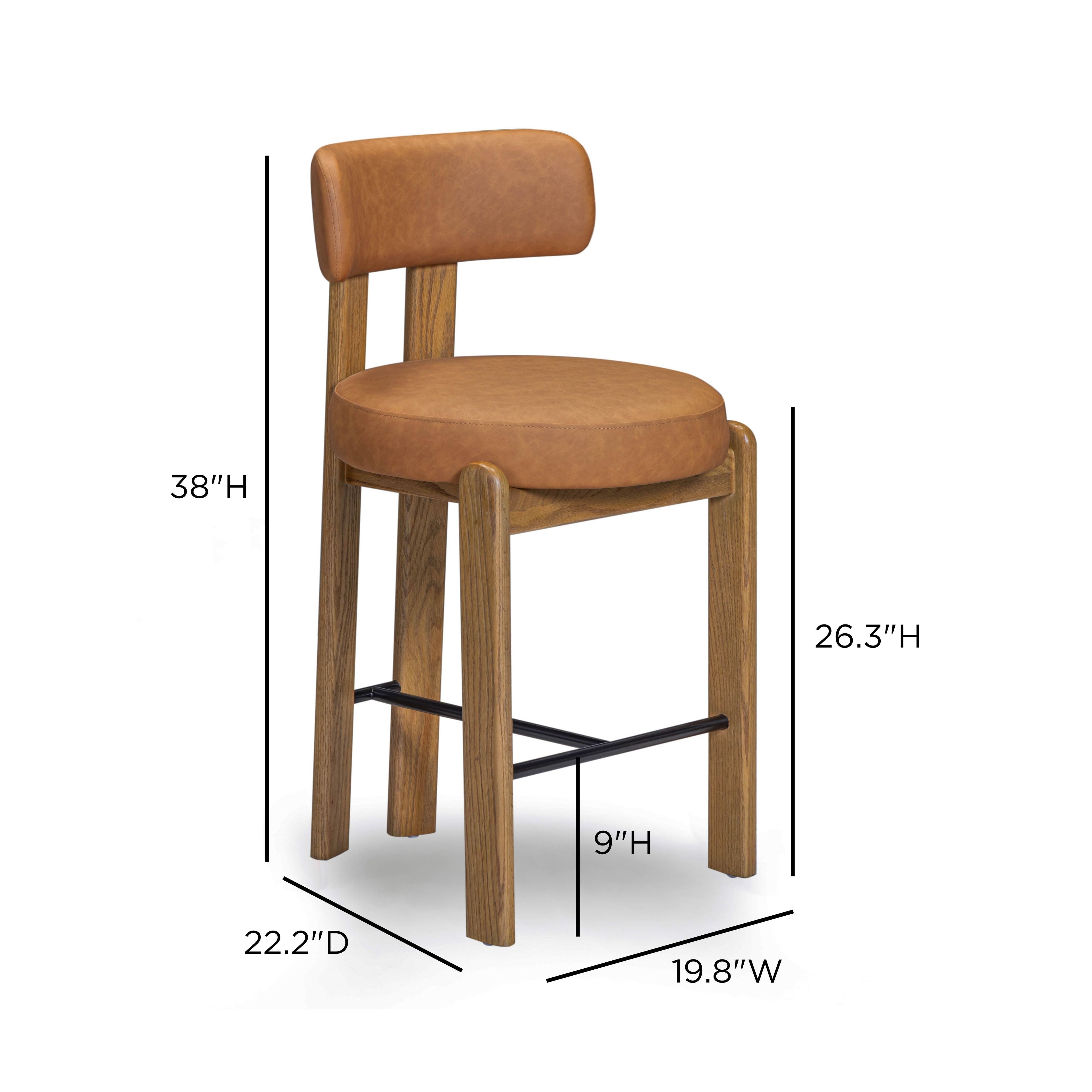 Odessa Performance Vegan Leather Counter Stool