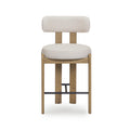 Odessa Cream Performance Fabric Counter Stool
