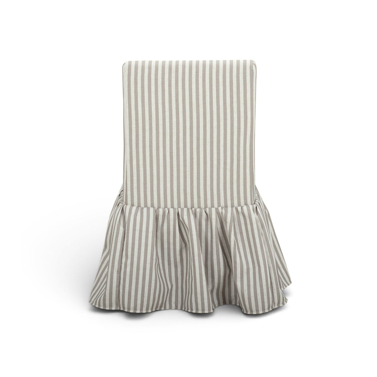 Gertrude Striped Performance Linen Skirted Dining Chair