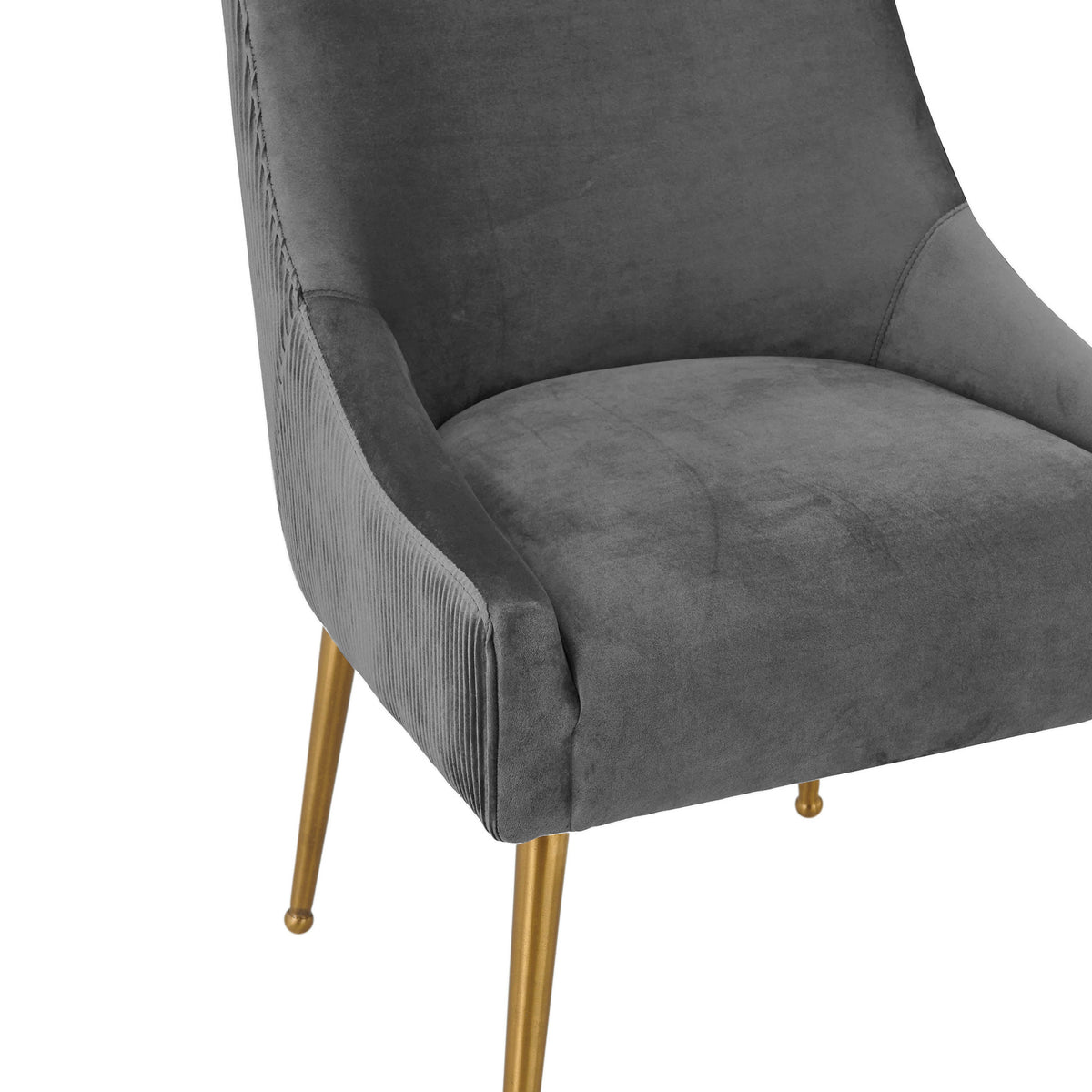 Beatrix Pleated Performance Velvet Dining Chair