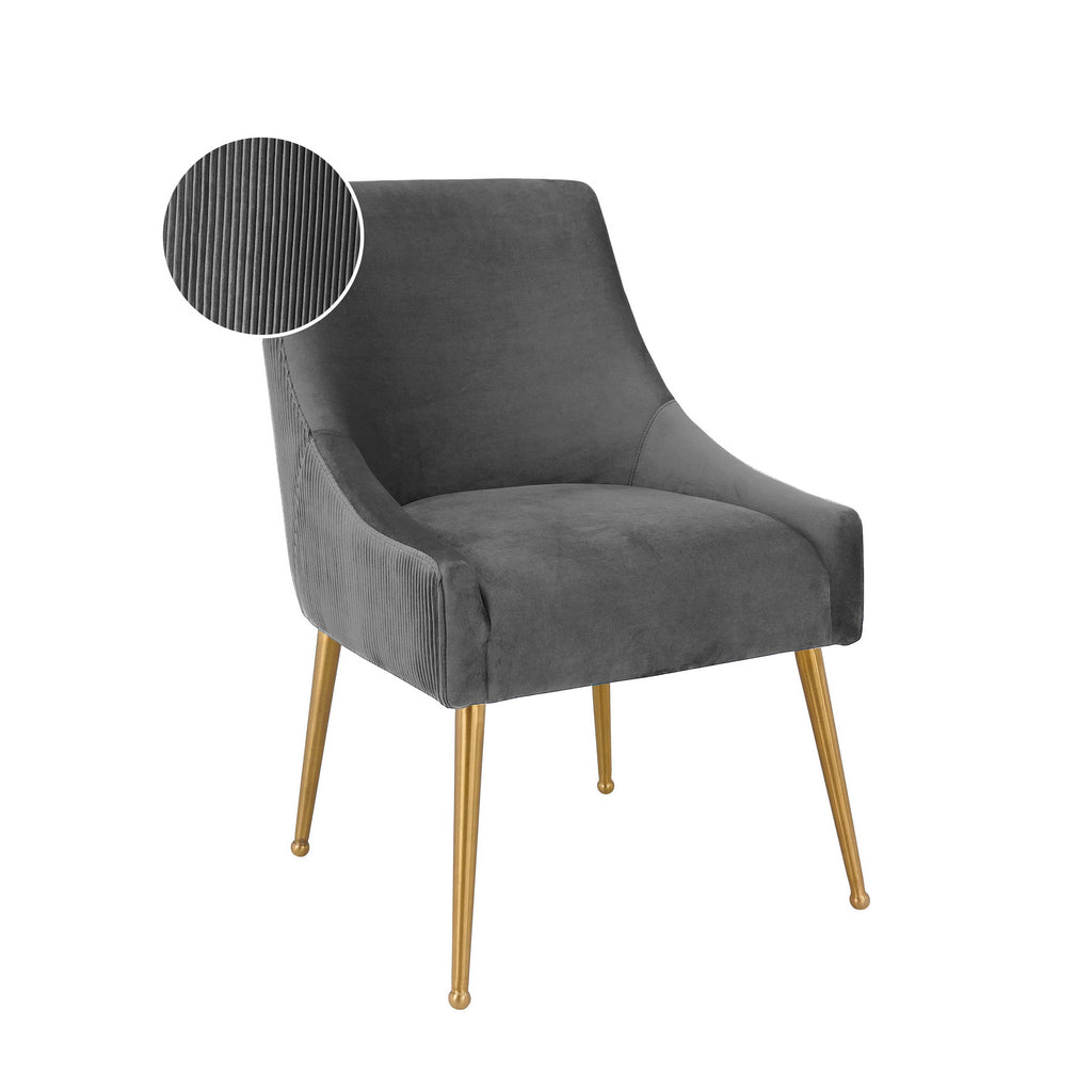 Beatrix Pleated Performance Velvet Dining Chair