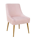 Beatrix Pleated Performance Velvet Dining Chair