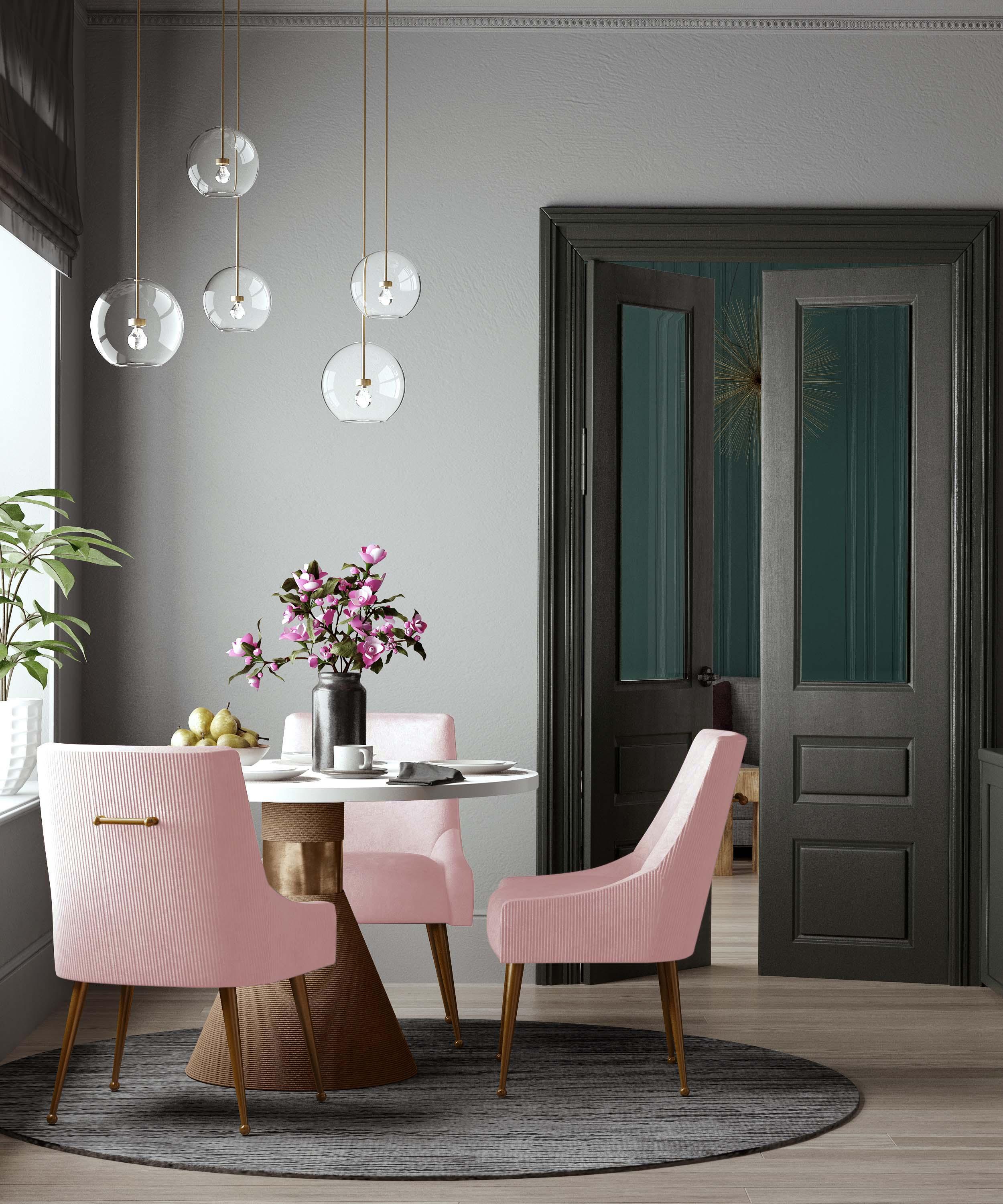 Beatrix Pleated Performance Velvet Dining Chair