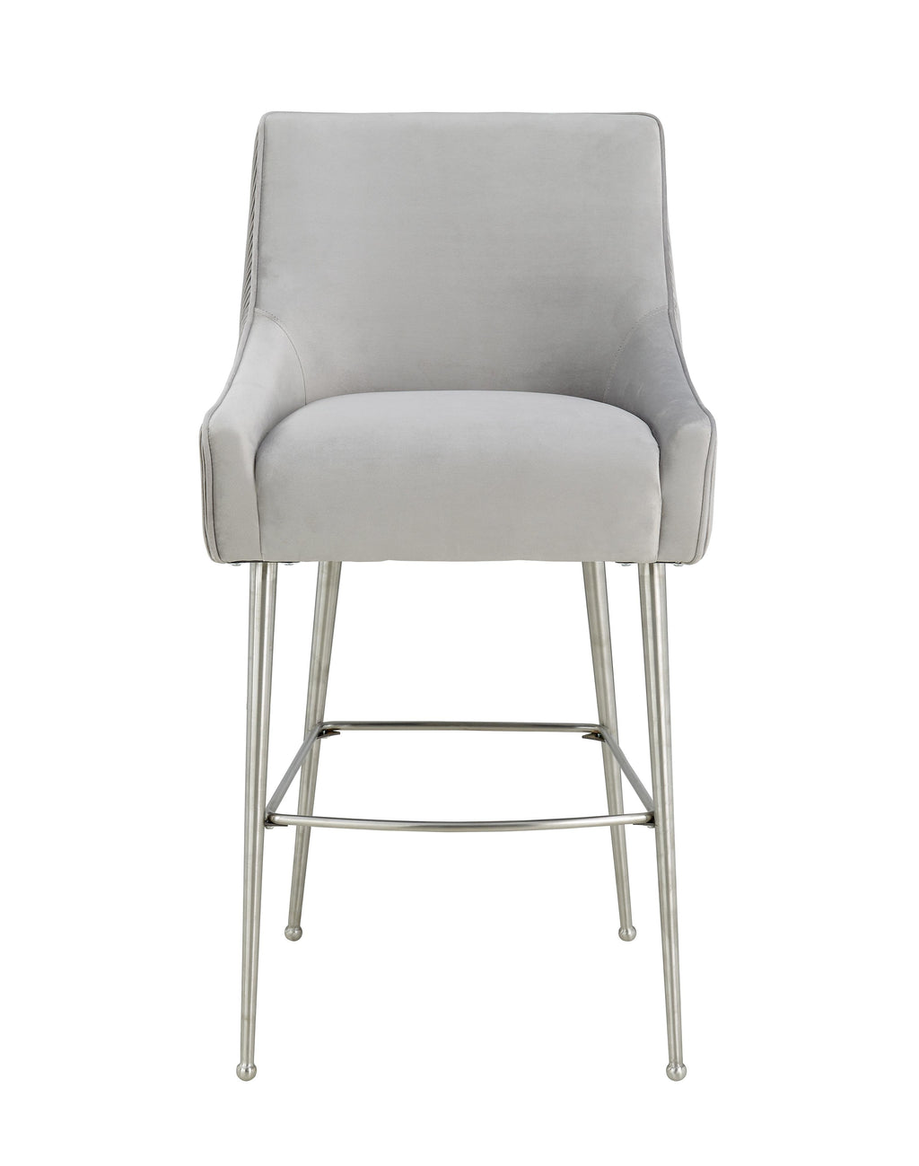 Beatrix Pleated Performance Velvet Stool