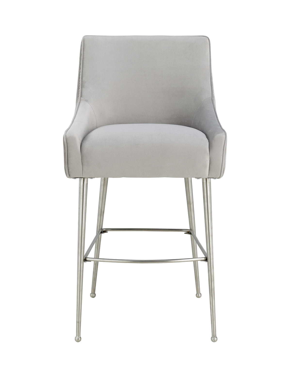 Beatrix Pleated Performance Velvet Stool