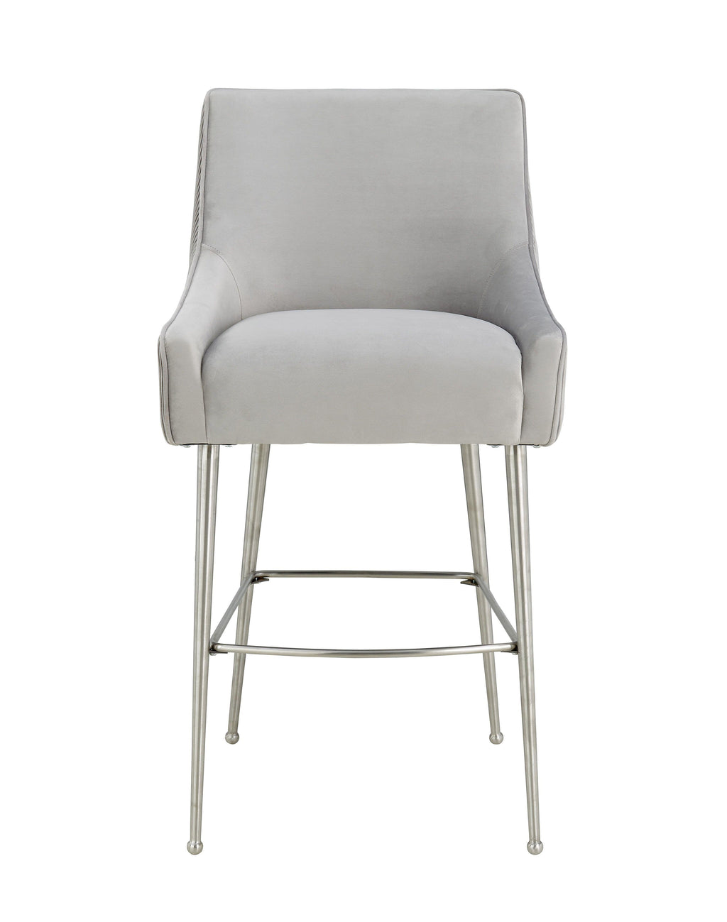 Beatrix Pleated Performance Velvet Stool