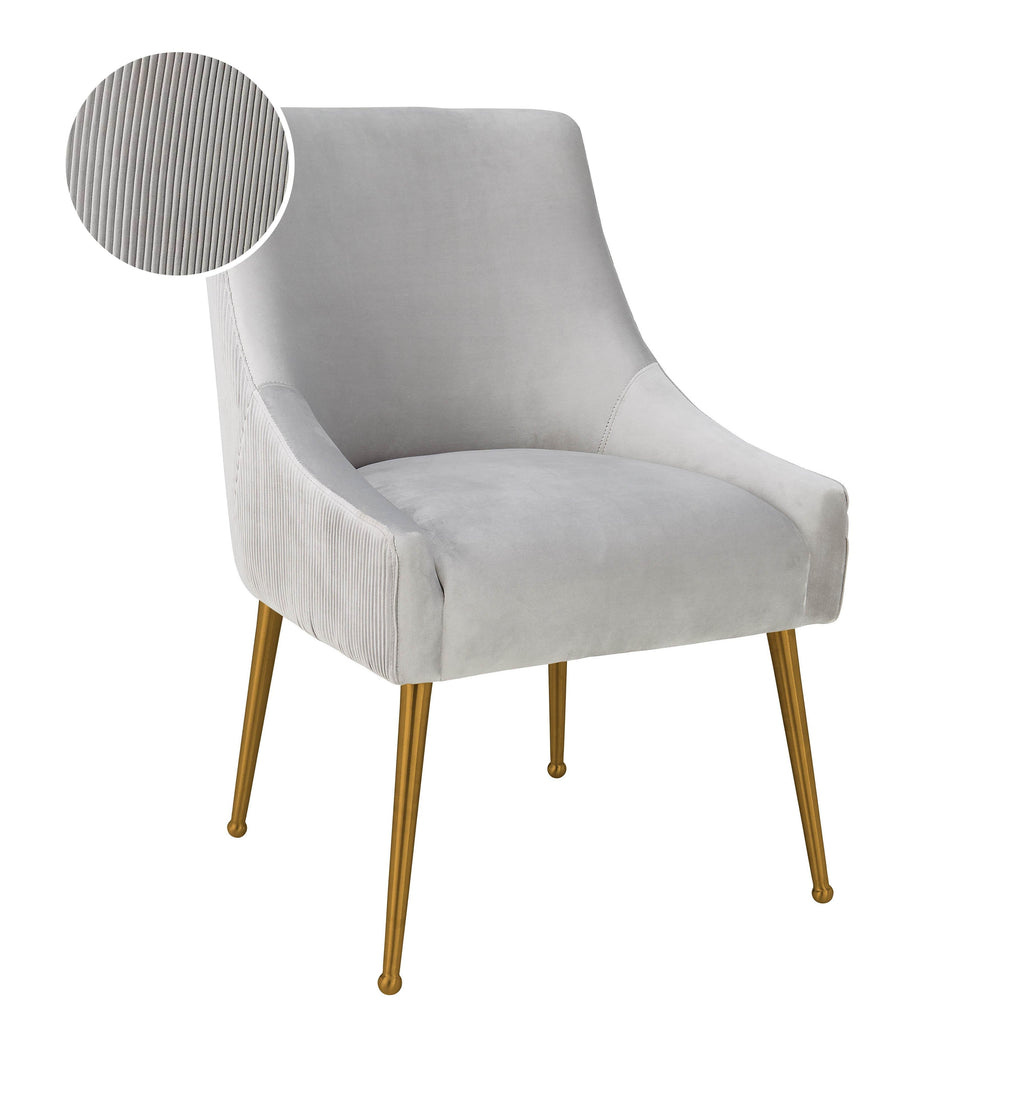 Beatrix Pleated Performance Velvet Dining Chair