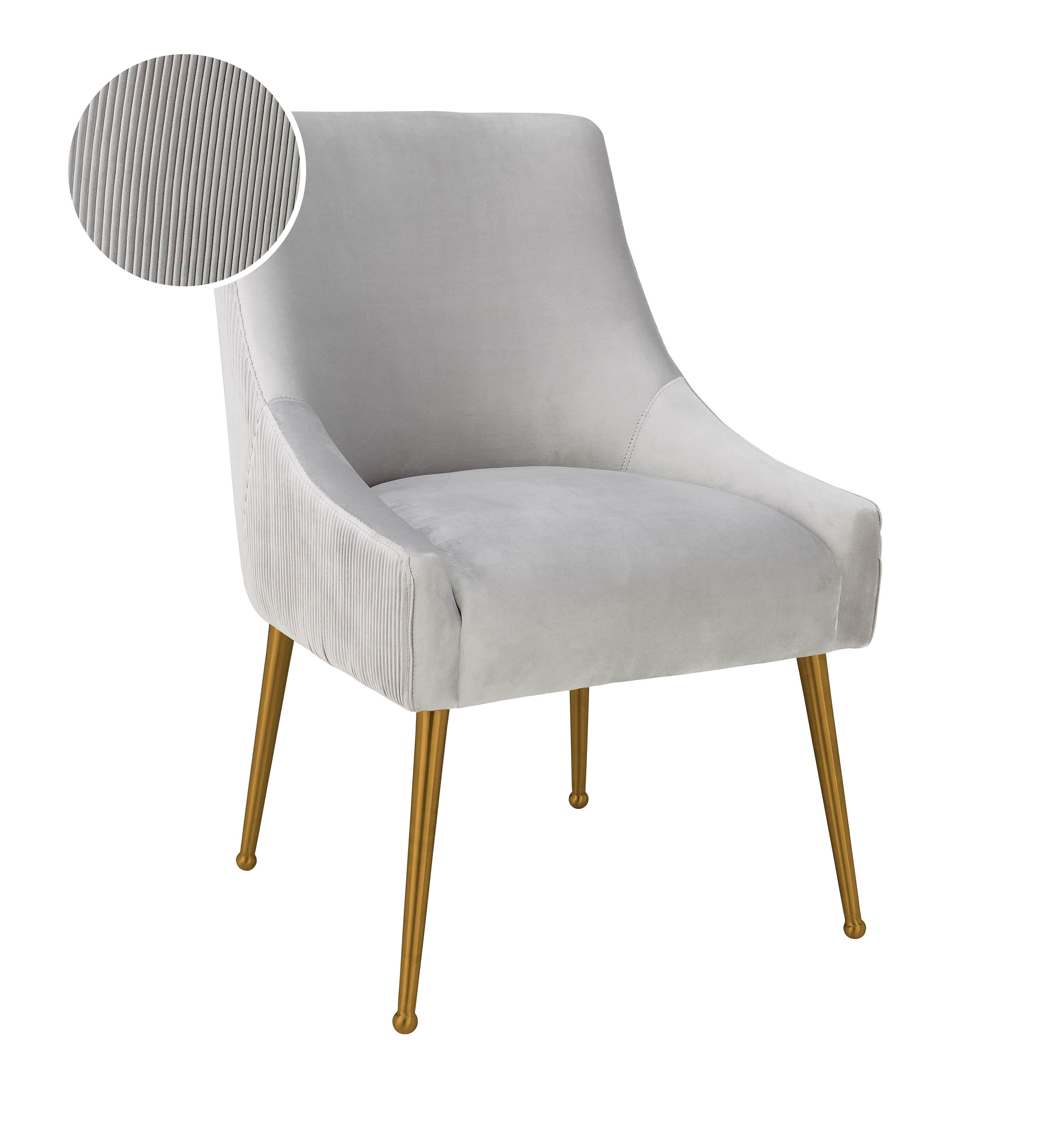 Beatrix Pleated Performance Velvet Dining Chair