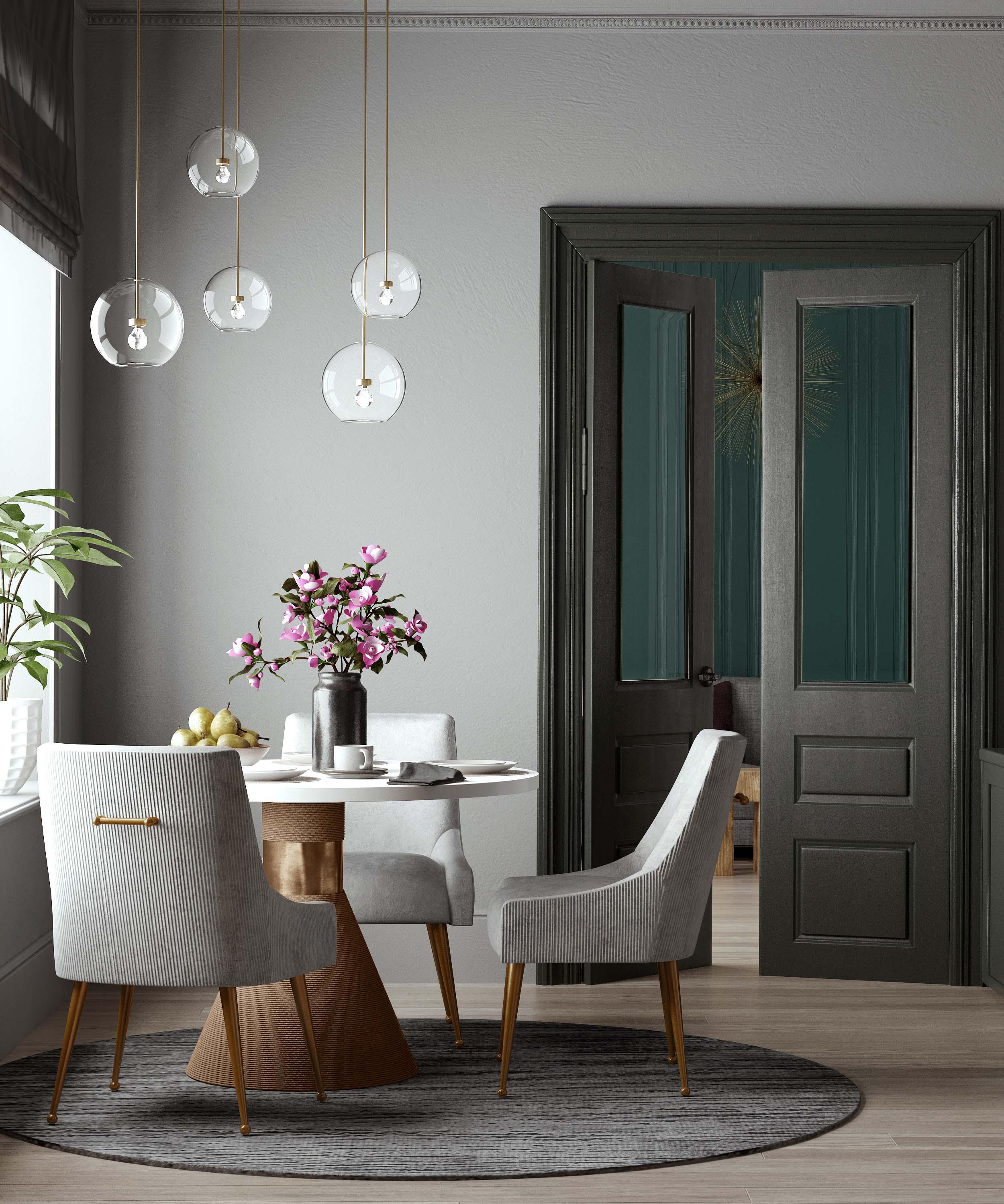 Beatrix Pleated Performance Velvet Dining Chair