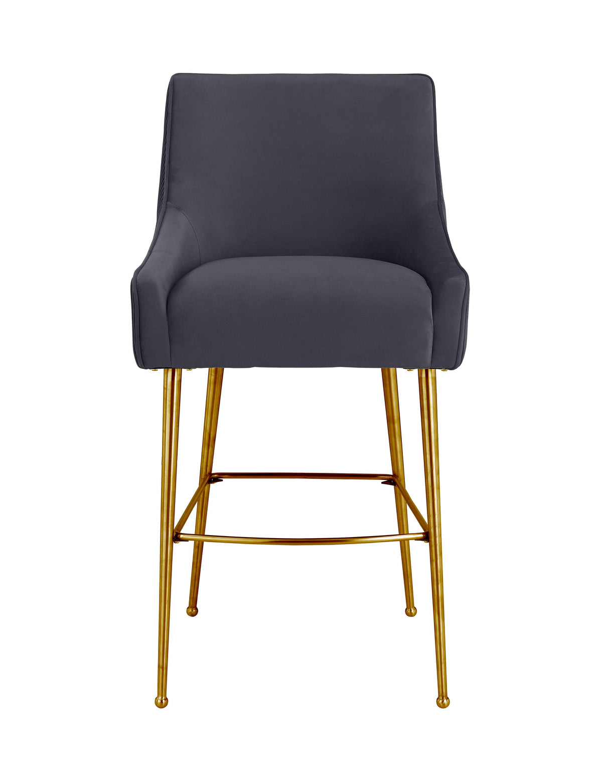 Beatrix Pleated Performance Velvet Stool