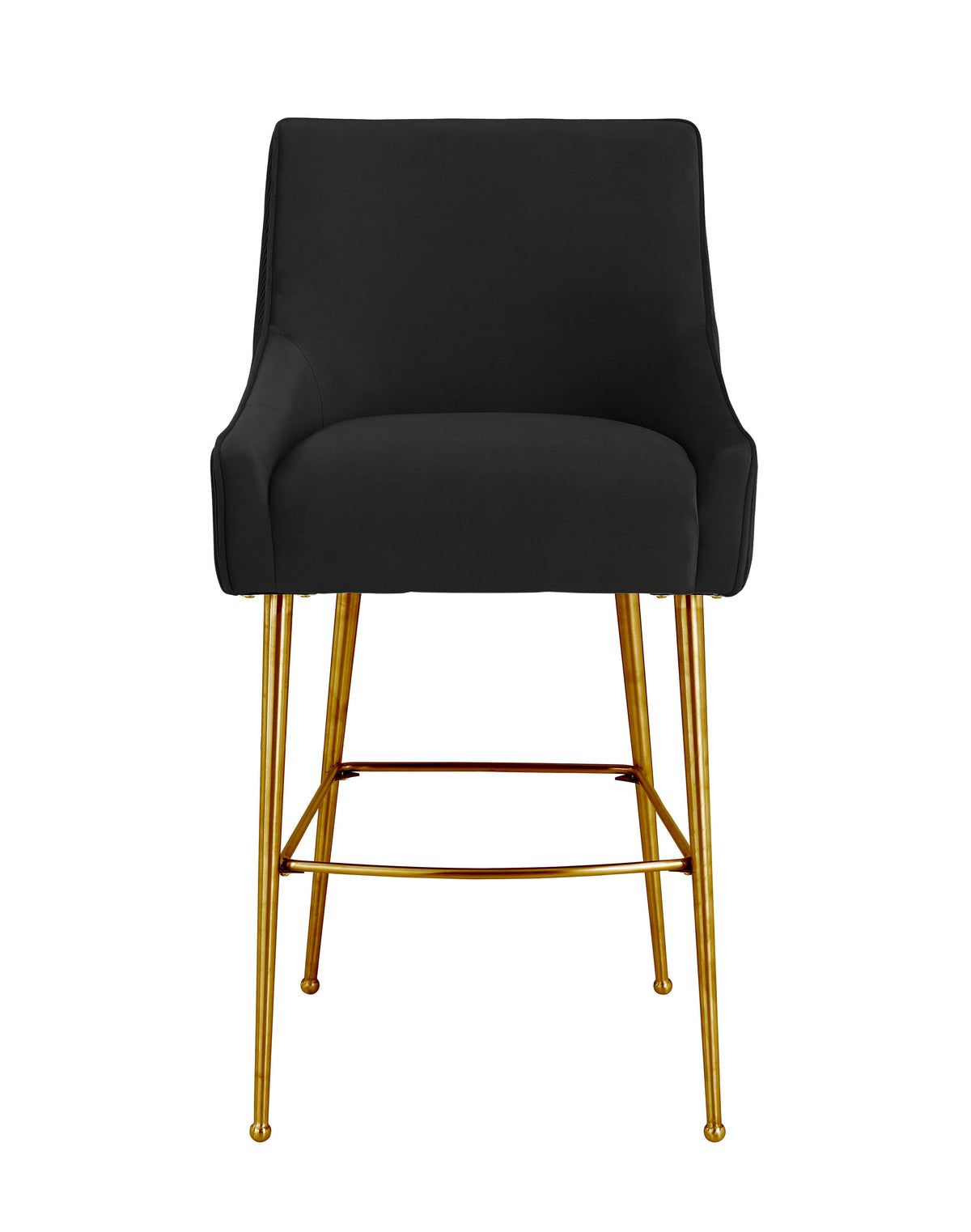 Beatrix Pleated Performance Velvet Stool